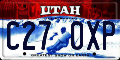 UT license plate C270XP