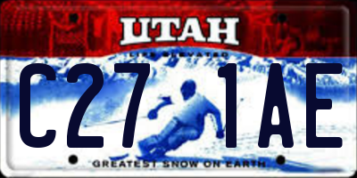 UT license plate C271AE