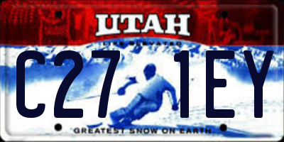 UT license plate C271EY