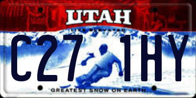UT license plate C271HY