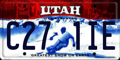 UT license plate C271IE
