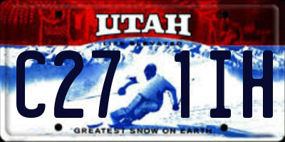 UT license plate C271IH