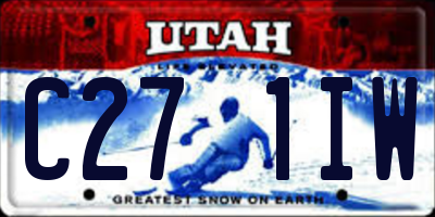 UT license plate C271IW