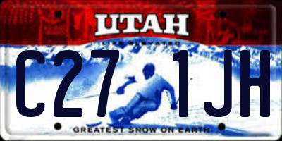 UT license plate C271JH