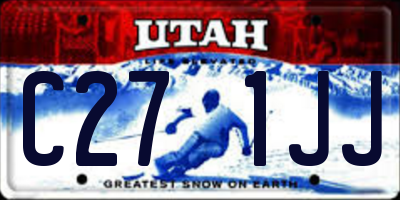 UT license plate C271JJ