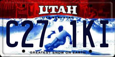 UT license plate C271KI