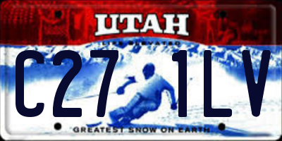 UT license plate C271LV