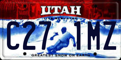 UT license plate C271MZ