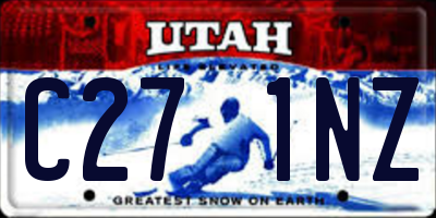 UT license plate C271NZ