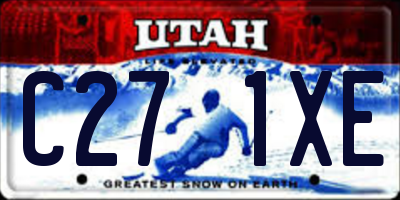 UT license plate C271XE