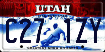 UT license plate C271ZY