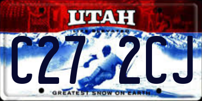 UT license plate C272CJ