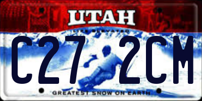 UT license plate C272CM