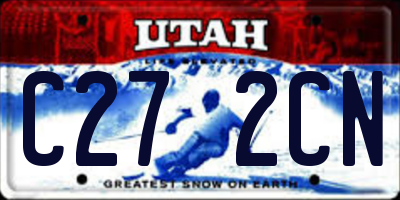 UT license plate C272CN