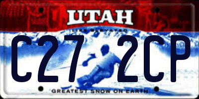 UT license plate C272CP