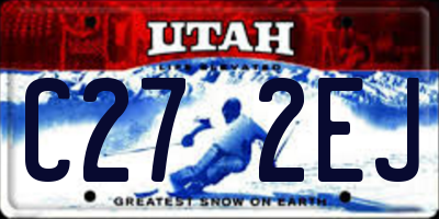 UT license plate C272EJ