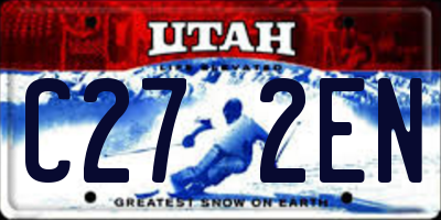 UT license plate C272EN