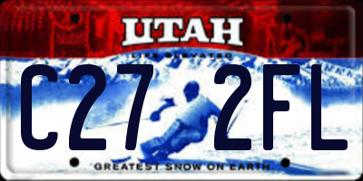 UT license plate C272FL