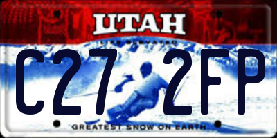 UT license plate C272FP