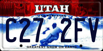 UT license plate C272FV