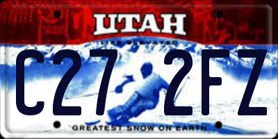 UT license plate C272FZ