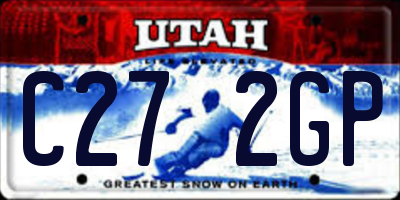 UT license plate C272GP