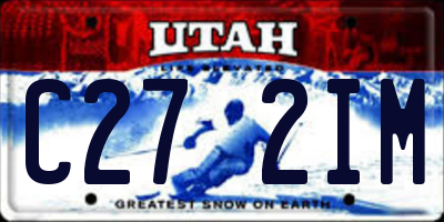 UT license plate C272IM