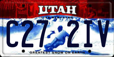 UT license plate C272IV