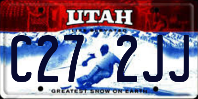 UT license plate C272JJ