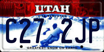 UT license plate C272JP