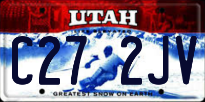 UT license plate C272JV