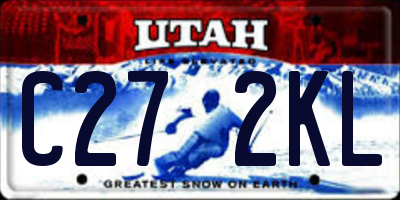UT license plate C272KL