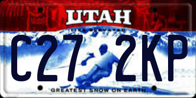 UT license plate C272KP