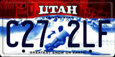 UT license plate C272LF