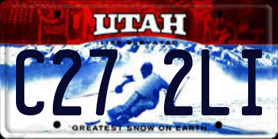 UT license plate C272LI