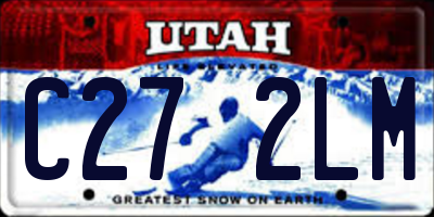 UT license plate C272LM