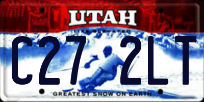 UT license plate C272LT