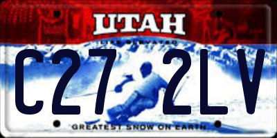 UT license plate C272LV