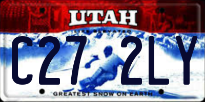 UT license plate C272LY