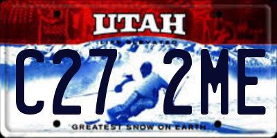 UT license plate C272ME