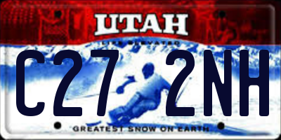 UT license plate C272NH