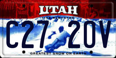 UT license plate C272OV