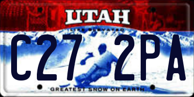 UT license plate C272PA