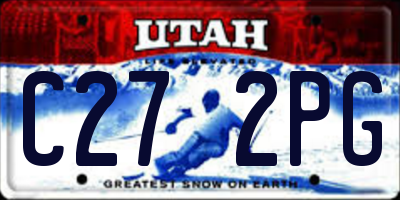 UT license plate C272PG
