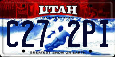 UT license plate C272PI