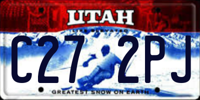 UT license plate C272PJ