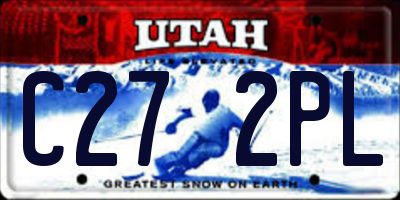 UT license plate C272PL