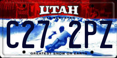 UT license plate C272PZ