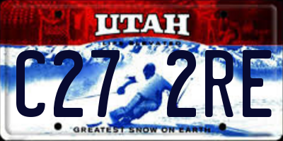 UT license plate C272RE