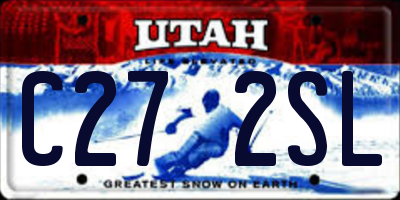 UT license plate C272SL